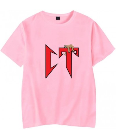 Natanael Cano Corridos Tumbados CT Merch T-Shirt Merch Men Short Sleeve Women Funny Tee Unisex Harajuku Tops Pink $10.59 T-Sh...