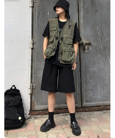 Women's Fashion Outdoor Fishing Vest Safari Photo Multi Pockets Travel Vest Armygreen $14.96 Vests