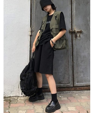 Women's Fashion Outdoor Fishing Vest Safari Photo Multi Pockets Travel Vest Armygreen $14.96 Vests