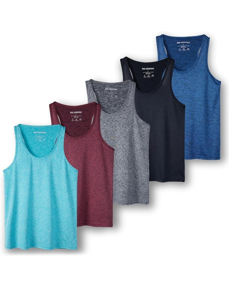 5-Pack Women's Racerback Tank Top Dry-Fit Athletic Performance Yoga Activewear (Available in Plus Size) Plus Size Set 10 $20....