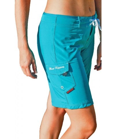 Women's 4-Way Stretch 9" Swim Shorts Boardshorts Maui Blue $23.82 Swimsuits