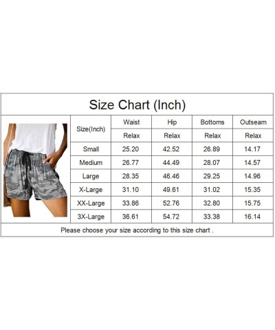 Womens Casual Shorts Comfy Elastic Waist Drawstring Pocket Shorts Pants 3-redtulip $16.74 Activewear