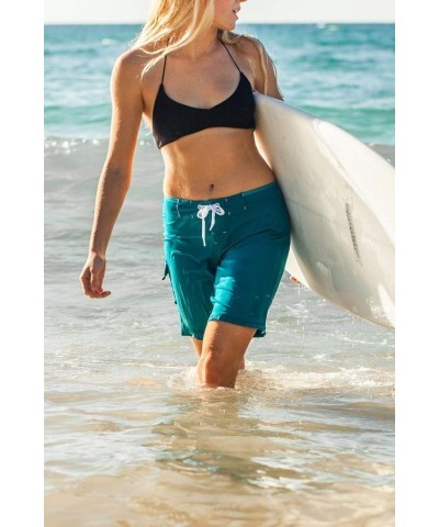 Women's 4-Way Stretch 9" Swim Shorts Boardshorts Maui Blue $23.82 Swimsuits