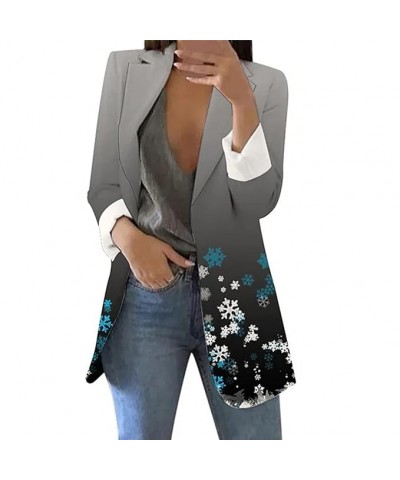 Vest Women's Printed Cardigan Formal Suit Long Sleeve Lapels Business Office Jacket Coat Blouse Vest (Orange, L) Small White ...