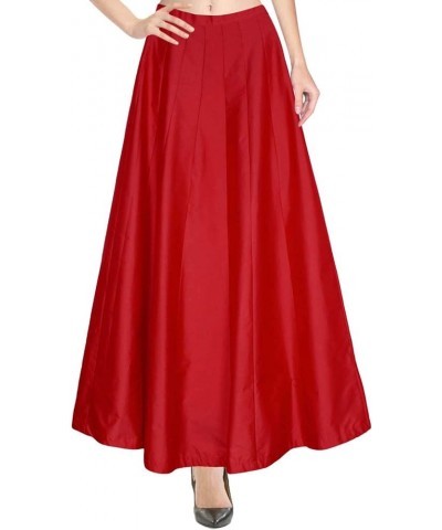 Skirt Plain Skirt Wedding Party Wear kalidar Lehanga Skirts Gift for Women Red $23.51 Skirts