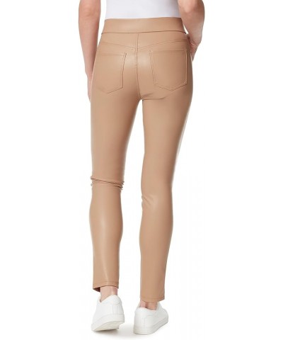 Women's Avery Slim Pull on Pant Buckskin - Pu Leather $14.40 Blouses