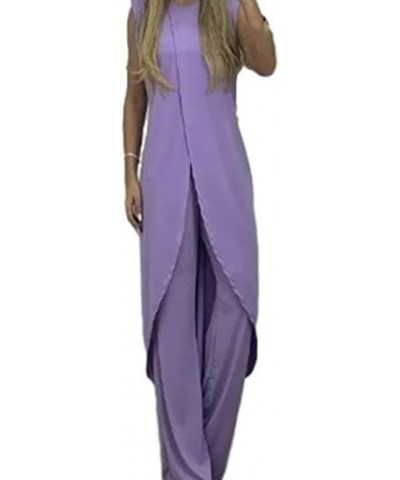 Vivianhan 7 Colors Jersey Mature Women Suit, Vivianhan Jersey Mature Women Suit, Vivianhan Jersey Suit Light Purple X-Large $...