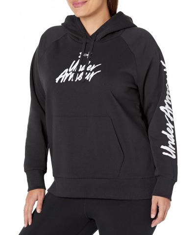 Women's Rival Fleece Big Logo Hoodie (001) Black / White / Sleeve Wordmark $26.95 Activewear