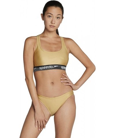 Women's Swimsuit Top Logo Gold $19.04 Swimsuits