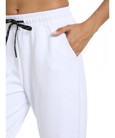 Joggers for Women with Pockets-Lightweight Dri-Fit Workout Athletic Womens Sweatpants for Yoga Casual Pants White $14.70 Pants