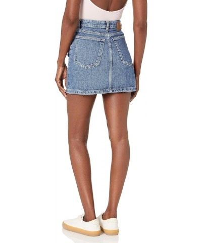 Women's Woman Denim Skirt Short Blue $38.90 Skirts