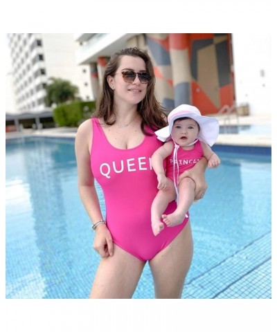 Family Matching Swimsuit Pineapple Printed Striped Monokini One Piece Bathing Suit Beach Wear Boys Pink-letter $10.00 Swimsuits