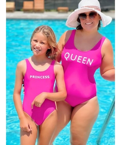 Family Matching Swimsuit Pineapple Printed Striped Monokini One Piece Bathing Suit Beach Wear Boys Pink-letter $10.00 Swimsuits