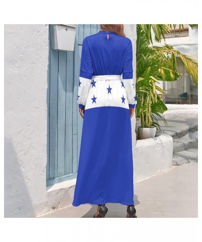 Long Dress Philippines Flag Women's Summer Casual Loose Dress Long Dress Short Sleeve for Girls Fashion Skirts XL X-Large Sty...