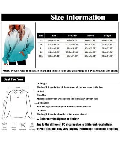 Womens Sweatshirts Fall 2023, Women's Fashion Loose Casual Daily Long Sleeve Gradient Patchwork Sweatshirts 6-pink $9.66 Swea...