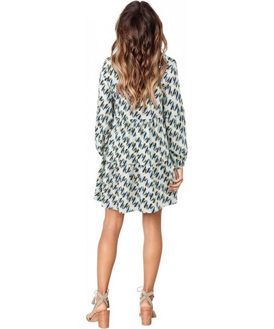 Women Summer Tunic Dress V Neck Casual Loose Flowy Swing Shift Dresses E Houndstooth $18.89 Dresses