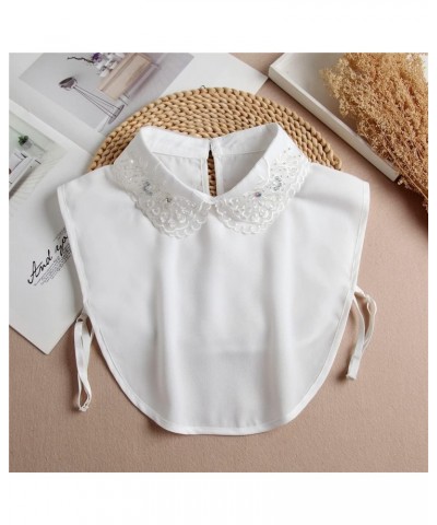 2PCS Fake Collar Blouse Detachable False Collar Faux Collar Shirt Dickey Collar for Women Girls 40 $12.87 Blouses