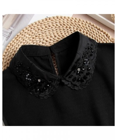 2PCS Fake Collar Blouse Detachable False Collar Faux Collar Shirt Dickey Collar for Women Girls 40 $12.87 Blouses