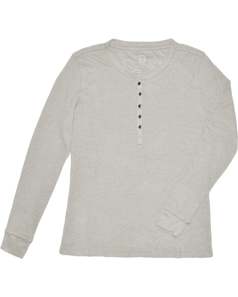 Victory Outfitters Women's Waffle Thermal Henley Natural $15.05 Tops