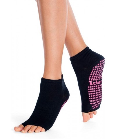 Anklet Toeless Non-slip Grip Socks - Cotton Socks for Yoga, Barre, Pilates, Dance, Ballet - Size 5-13 Classic Black $10.81 Ac...