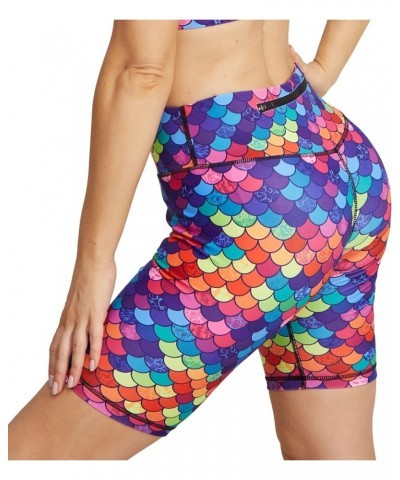 Printed Leggings with Pockets for Women Spandex Shorts Workout Leggings for Women Tummy Control Gym Yoga Capris Shorts-i-09 $...