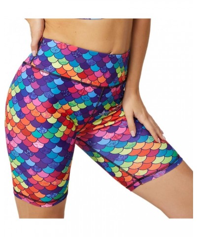 Printed Leggings with Pockets for Women Spandex Shorts Workout Leggings for Women Tummy Control Gym Yoga Capris Shorts-i-09 $...