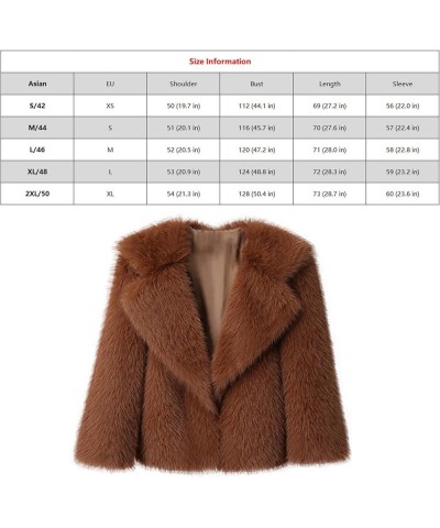 Warm Elegant Fur Coat,Women Luxury Faux Fur Coat Jackets Wrap Cape Shawl for Wedding Party Beige $46.14 Coats