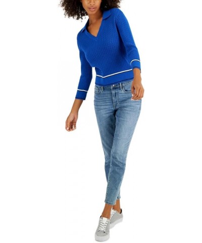 womens Classic True Blue $9.82 Sweaters