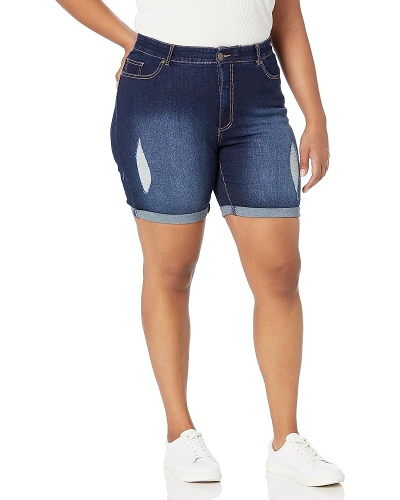 Women's Plus Size Short Giana Ripped Dark $10.59 Others