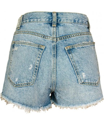 Women's Shiny Jean Shorts Rhinestone Fringe Tassels Wide Leg Sexy Summer Denim Short Jeans Blue-sl130 $16.66 Shorts