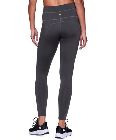 Women's Fleece Legging Outdoor Running Fleece Lined Leggings with Zipper Pockets Charcoal Grey $9.90 Leggings