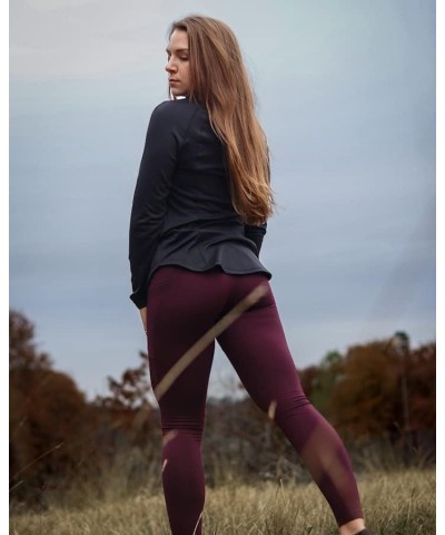 Women's Fleece Legging Outdoor Running Fleece Lined Leggings with Zipper Pockets Charcoal Grey $9.90 Leggings