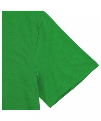 St. Patrick's Day Shirts for Women Lucky Green Shamrock Funny Cute Graphic Tee Tops Irish Gifts Green-bk Logo $11.25 Activewear