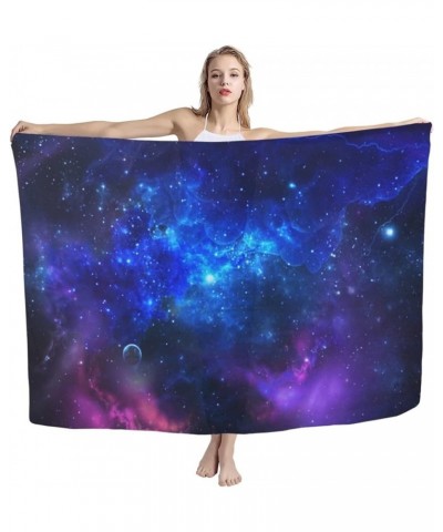 Women Swimsuit Cover Up Beach Sarong Coverups Plus Size Wrap Skirt Glaxy Space $10.75 Swimsuits