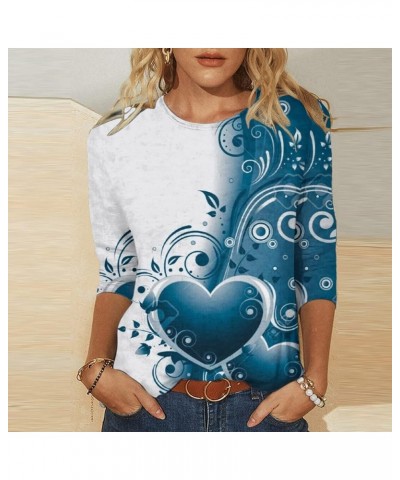 T Shirt for Women 3D Graphic Tee Optical Illusion Shirts 3/4 Sleeve Tshirt Tunic Tops Trendy Classic Pullover Blouses 2023 Ne...