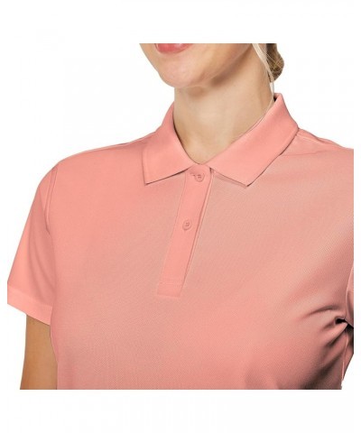 Womens Polo Shirts Golf Shirts Quick Dry Moisture Wicking Black and White Polo Shirt Coral Pink $14.74 Shirts