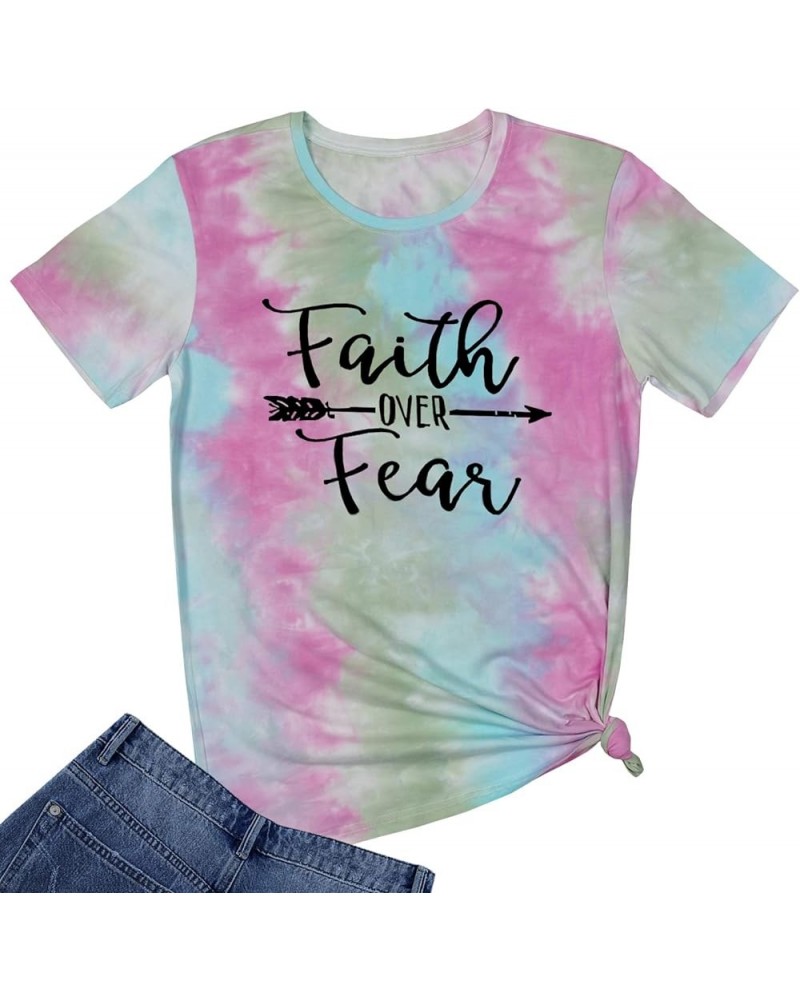 Women Cute T Shirt Juniors Graphic Tops Tie Dye 03 $9.50 T-Shirts