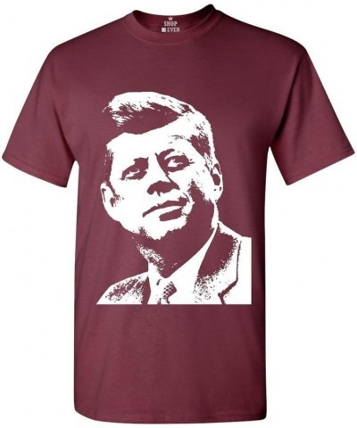 John F. Kennedy JFK T-Shirt President Shirts Maroon $11.01 T-Shirts