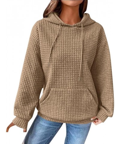 Hoodies For Women Solid Color Long Sleeve All Zip up Pullover Tops Fashion Casual Comfy Fall Clothes A2-khaki $11.99 Jerseys