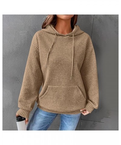 Hoodies For Women Solid Color Long Sleeve All Zip up Pullover Tops Fashion Casual Comfy Fall Clothes A2-khaki $11.99 Jerseys