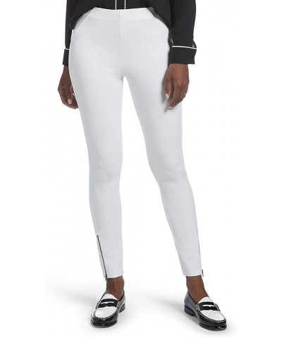 Womens Ankle Zip Simply Stretch Skimmer White $17.96 Leggings