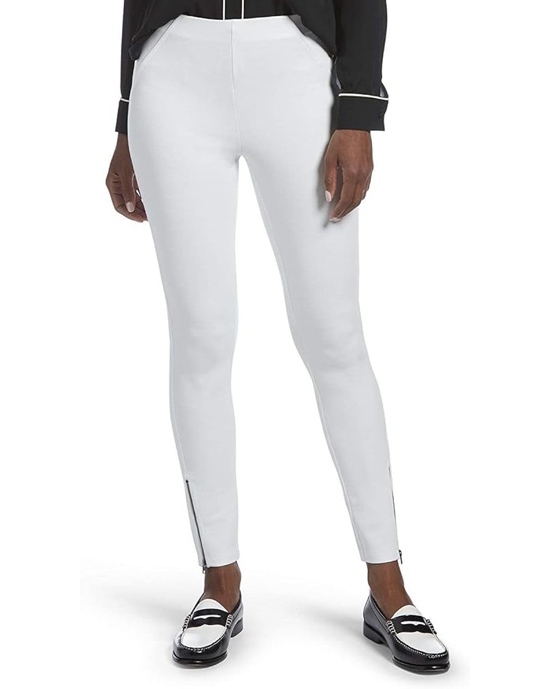 Womens Ankle Zip Simply Stretch Skimmer White $17.96 Leggings