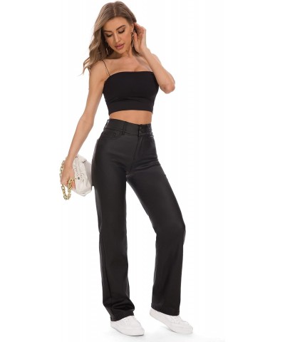 Women's High Waisted Wide Leg Baggy Stretch Denim Jeans (Black, 14) $19.74 Jeans