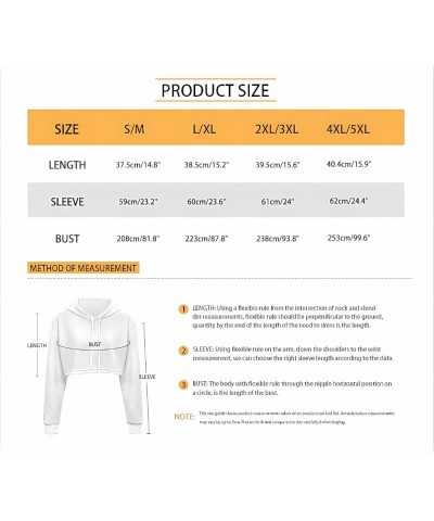 Casual Sweatshirts Long Sleeve Crop Top Hoodies for Women Teen Girls Fantasy Mushroom $11.50 Hoodies & Sweatshirts