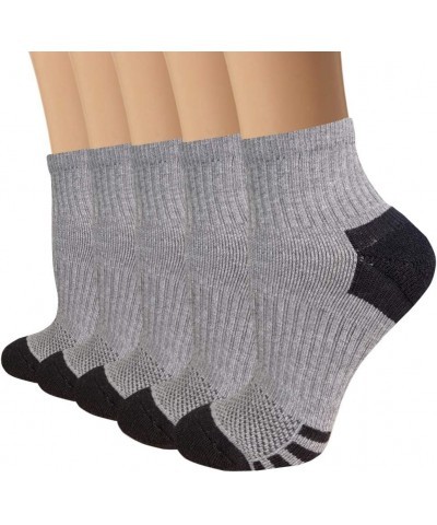 Copper Compression Socks for Men & Women Circulation-Ankle Plantar Fasciitis Socks Support for Athletic Running A03 - Gray $1...