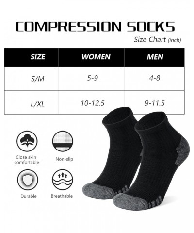 Copper Compression Socks for Men & Women Circulation-Ankle Plantar Fasciitis Socks Support for Athletic Running A03 - Gray $1...