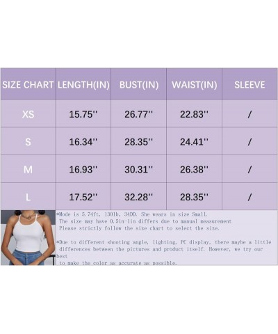 Women's Sleeveless Crop Tank Top Sexy Scoop Neck Racerback Ribbed Knit Basic Camisole Burgundy $8.54 Tanks