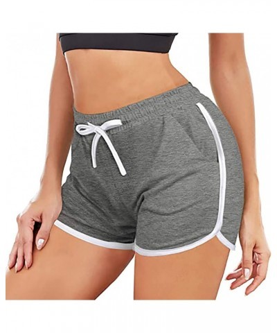 Womens Yoga Micro Shorts Sexy Gym Booty Shorts Slutty Butt Scrunch Shorts Solid High Waisted Athletic Clubwear Hot Pants Z03-...