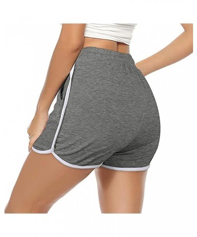 Womens Yoga Micro Shorts Sexy Gym Booty Shorts Slutty Butt Scrunch Shorts Solid High Waisted Athletic Clubwear Hot Pants Z03-...