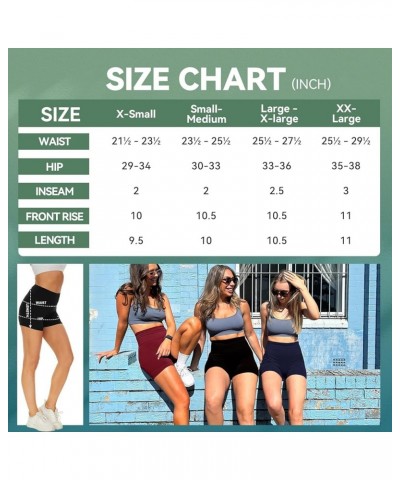 Workout Shorts for Women - 3" High Waisted Tummy Control Biker Spandex Booty Shorts for Gym Yoga Volleyball Dance Coffee $8.9...